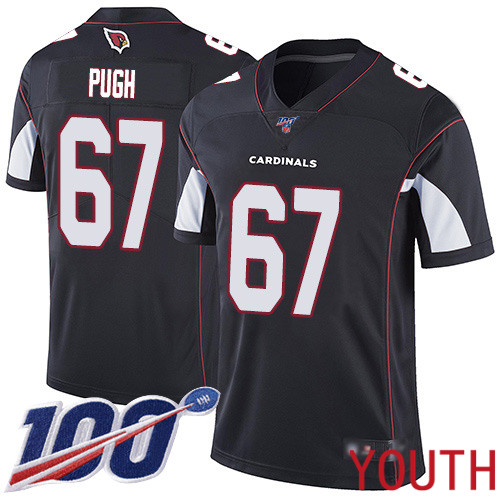 Arizona Cardinals Limited Black Youth Justin Pugh Alternate Jersey NFL Football #67 100th Season Vapor Untouchable->youth nfl jersey->Youth Jersey